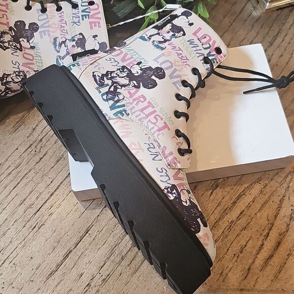 Disney Mickey Mouse 100th Anniversary Boots Size 7 NWT Zara - Picture 4 of 12